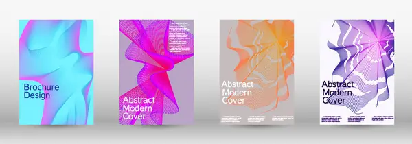 Cobertura Mínima Del Vector Conjunto Cubiertas Abstractas Modernas Fondos Creativos — Archivo Imágenes Vectoriales