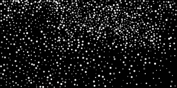 Confettis Argentés Sur Fond Noir Fond Fête Luxe Elément Décoratif — Image vectorielle