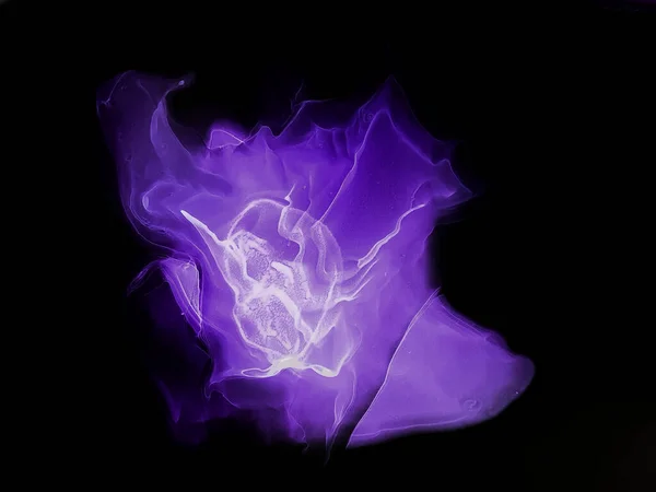 水彩渦巻 オーガニック サブレ キャンバス 背景に美しい煙の抽象的 アルコールインクだ 洗練された背景 カラフルなデジタルスプラッシュ — ストック写真