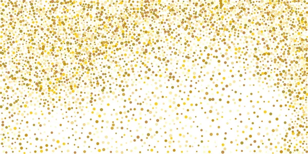 白い背景に金色の輝きのコンフェッティ 豪華なお祝いの背景 装飾的な要素 デザインの要素 ベクターイラスト Eps — ストックベクタ