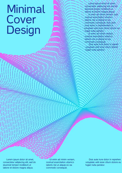 Modern Design Sjabloon Creatieve Achtergrond Van Abstracte Lijnen Een Modieuze — Stockvector