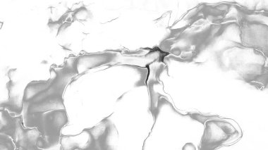 Tek renkli Alkol Mürekkebi. Duman dokusu. Dekorasyon tasarımı için gri tonlu suluboya ile klasik çizim. Modern sanat. Gümüş lekeli yüzey. Soyut yazdırma.