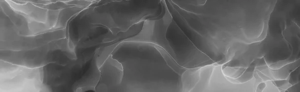 Жидкость Монохромных Чернил Бохо Платиновое Самодельное Знамя Абстрактный Эффект Винтажная — стоковое фото
