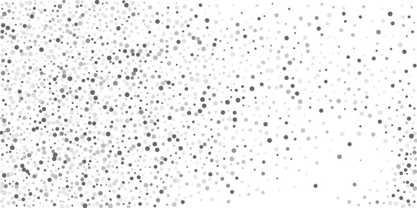 Silver Shine Confetti White Background Illustration Drop Shiny Particles Decorative — Stock Vector