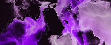 Suluboya girdap. Organik ince tuval. Arka planda güzel bir duman soyutlaması. Alkol mürekkebi. Soyut Ruhsal Akışkan.