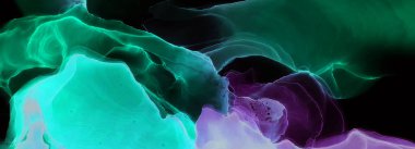 Suluboya girdap. Organik ince tuval. Arka planda güzel bir duman soyutlaması. Alkol mürekkebi. Soyut Ruhsal Akışkan.