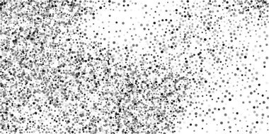 Beyaz arka planda konfetilerin gümüş parlaklığı. Lüks şenlik geçmişi. Dekoratif unsur. Tasarım elementi. Vektör illüstrasyonu, EPS 10.