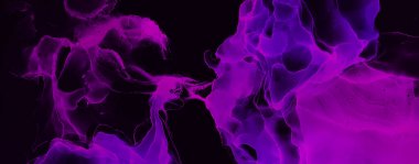 Suluboya girdap. Organik ince tuval. Arka planda güzel bir duman soyutlaması. Alkol mürekkebi. Soyut Ruhsal Akışkan.