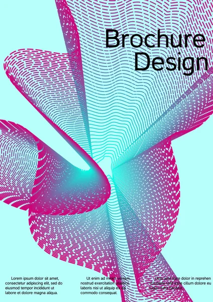 Modèle Design Moderne Fond Créatif Partir Lignes Abstraites Pour Créer — Image vectorielle