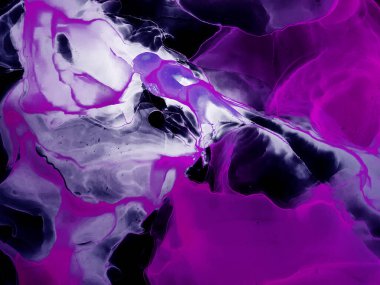 Suluboya girdap. Organik ince tuval. Arka planda güzel bir duman soyutlaması. Alkol mürekkebi. Soyut Ruhsal Akışkan.