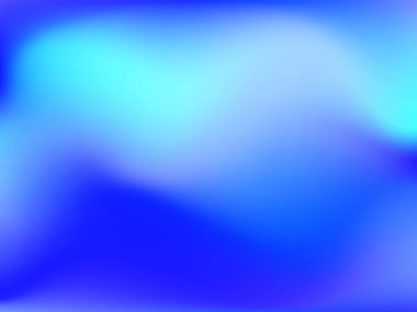 Sanal arkaplan. Pembe, mavi, yeşil renklerde parlak, pürüzsüz, bulanık fütürist desen. Modaya uygun reklam vektörü. Yazdırılmış ürünler için holografik spektrumun yoğun gradyanı,.