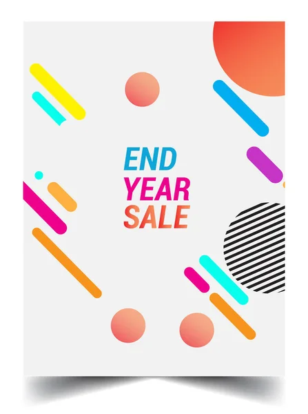 Sale Banner Template Design End Year Sale Sale Promotions Modern — Διανυσματικό Αρχείο