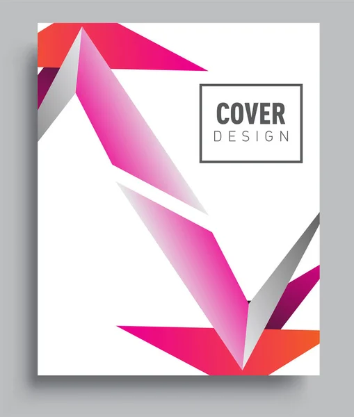 Cover Design Template Liquid Color Arrangement Abstract Lines Style Graphic — Stock vektor
