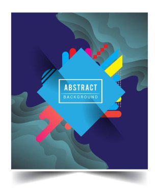 Minimalist tasarım, yaratıcı kavram soyut geometrik desen tasarımı ve renkli arkaplan. Pankartlar, broşürler, posterler, kapaklar ve afişler için uygulanabilir.