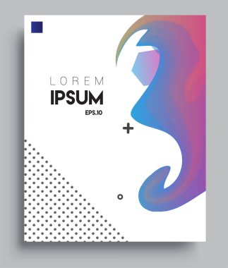Üçgen şekilli kapak tasarımı şablonu, soyut çizgilerin düzenlenmesi ve stil grafik geometrik elementler. Pankartlar, broşürler, posterler, kapaklar ve afişler için kullanılabilir. Vektör Tasarımı
