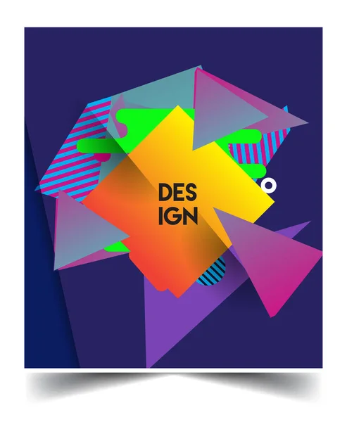 Diseño Minimalista Concepto Creativo Diseño Patrón Geométrico Abstracto Fondo Colorido — Archivo Imágenes Vectoriales