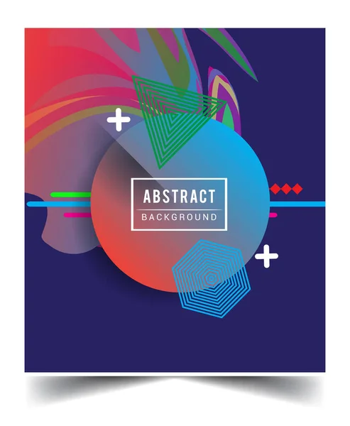 Minimalistisches Design Kreatives Konzept Abstrakte Geometrische Mustergestaltung Und Farbenfroher Hintergrund — Stockvektor