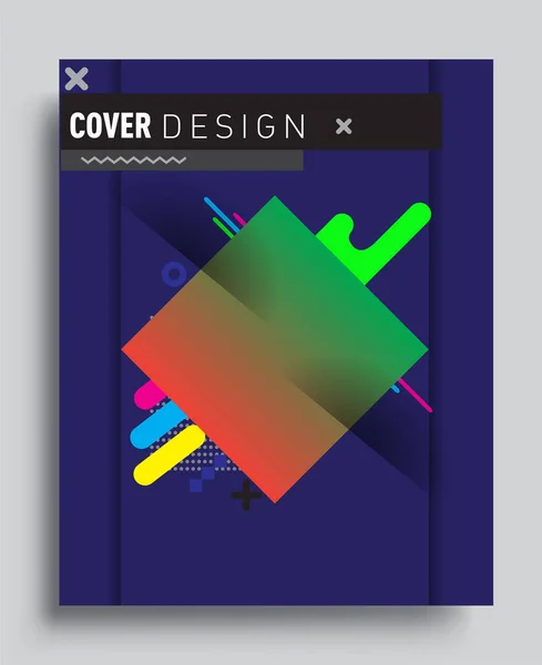 Abstract Geometric Pattern Design Background Vector Templates Modern Design Cover — Archivo Imágenes Vectoriales