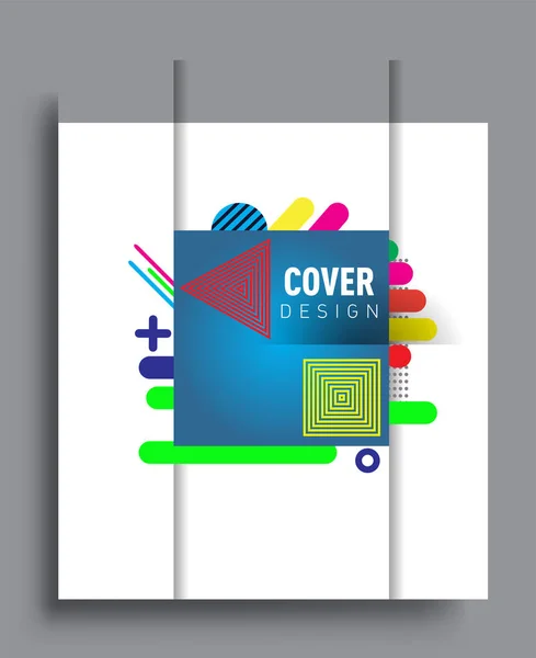 Abstract Geometric Pattern Design Background Vector Templates Modern Design Cover — Wektor stockowy
