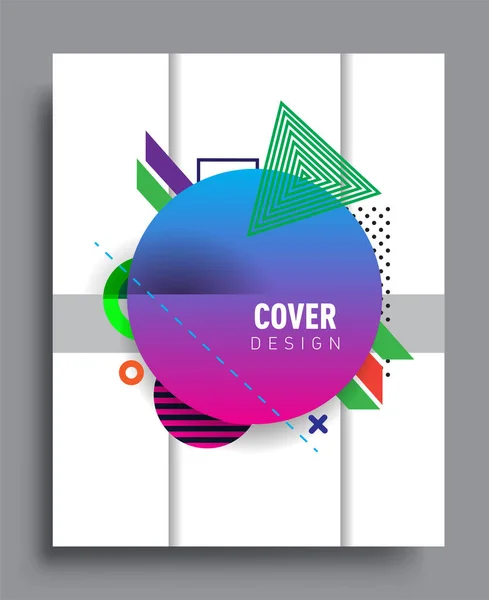 Abstract Geometric Pattern Design Background Vector Templates Modern Design Cover — Stock Vector