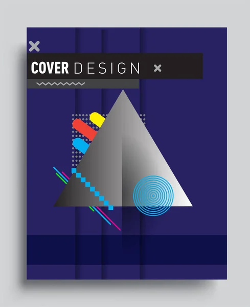 几何图案的设计和背景 现代设计的矢量模板 小册子 — 图库矢量图片