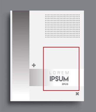 Minimalist tasarım, yaratıcı kavram soyut geometrik desen tasarımı siyah beyaz arkaplan. Pankartlar, broşürler, posterler, kapaklar ve afişler için uygulanabilir.
