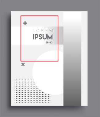 Minimalist tasarım, yaratıcı kavram soyut geometrik desen tasarımı siyah beyaz arkaplan. Pankartlar, broşürler, posterler, kapaklar ve afişler için uygulanabilir.