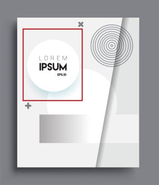 Minimalist tasarım, yaratıcı kavram soyut geometrik desen tasarımı siyah beyaz arkaplan. Pankartlar, broşürler, posterler, kapaklar ve afişler için uygulanabilir.