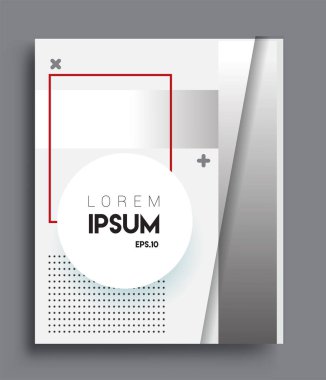 Minimalist tasarım, yaratıcı kavram soyut geometrik desen tasarımı siyah beyaz arkaplan. Pankartlar, broşürler, posterler, kapaklar ve afişler için uygulanabilir.