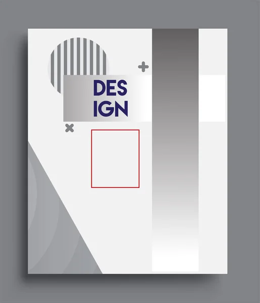 Design Minimalista Concetto Creativo Design Astratto Modello Geometrico Sfondo Colore — Vettoriale Stock