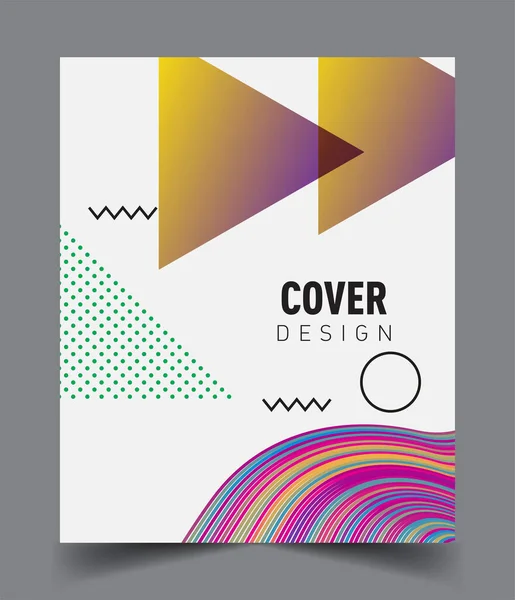 Abstract Geometric Pattern Design Background Vector Templates Modern Design Cover — Vector de stock