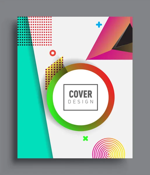 Abstract Geometric Pattern Design Background Vector Templates Modern Design Cover — 스톡 벡터