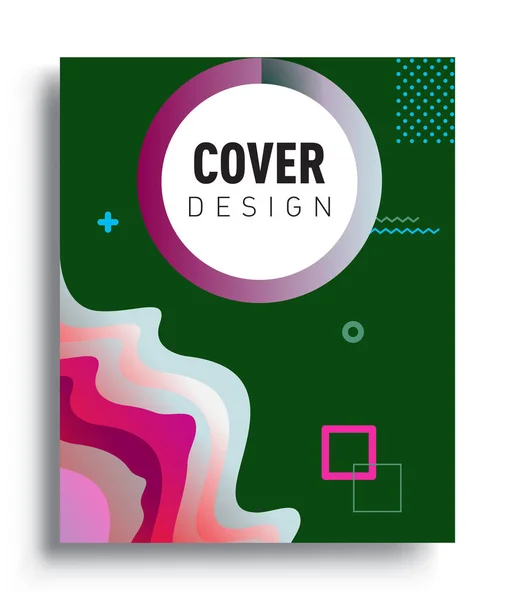 Abstract Geometric Pattern Design Background Vector Templates Modern Design Cover — Vector de stock