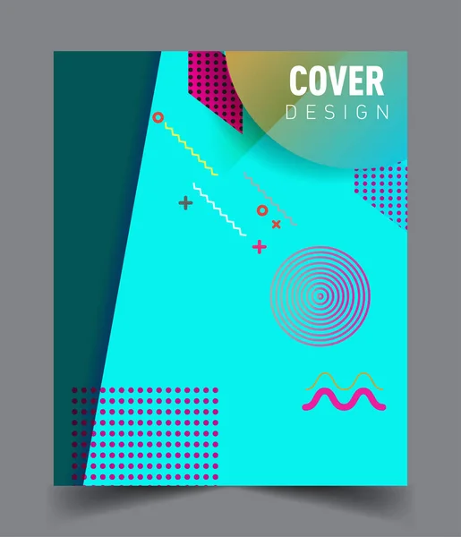 Abstract Geometric Pattern Design Background Vector Templates Modern Design Cover — Vetor de Stock