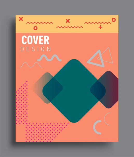 Abstract Geometric Pattern Design Background Vector Templates Modern Design Cover — Vector de stock