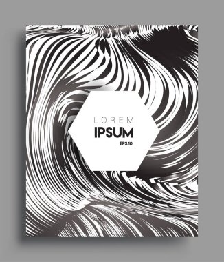 İş broşürü kapağı tasarımı için soyut geometrik çizgi desenli arka plan. Renkli, pankartlar, broşürler, posterler, kapaklar ve afişler için uygulanabilir. Vektör Tasarımı