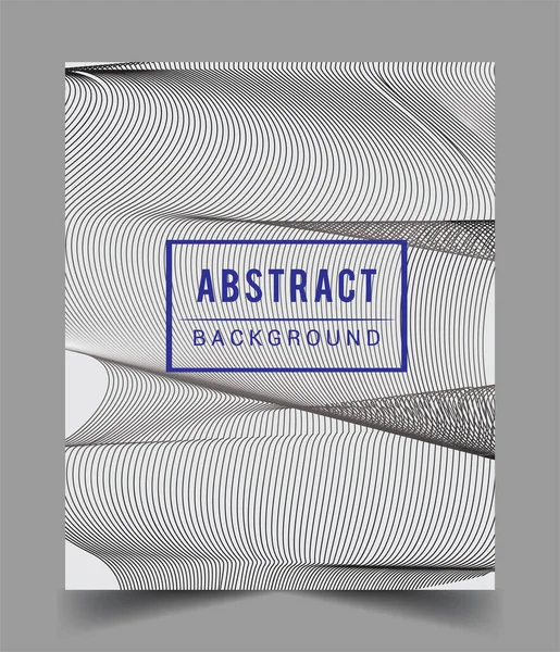 Abstraktní Geometrické Linie Vzor Pozadí Pro Design Obchodní Brožury Kryt — Stockový vektor