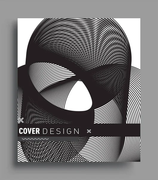 Abstrakte Geometrische Linienmuster Hintergrund Für Business Broschüren Cover Design Schwarz — Stockvektor