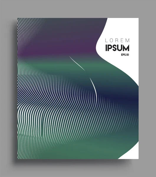 İş broşürü kapağı tasarımı için soyut geometrik çizgi desenli arka plan. Renkli, pankartlar, broşürler, posterler, kapaklar ve afişler için uygulanabilir. Vektör Tasarımı