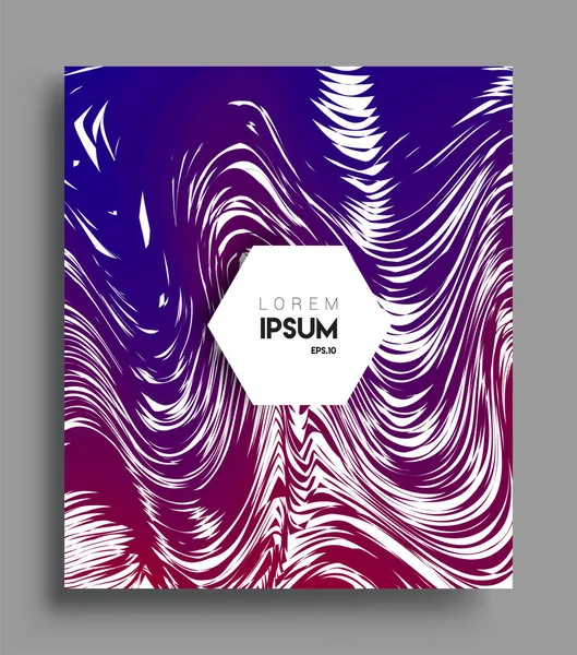 İş broşürü kapağı tasarımı için soyut geometrik çizgi desenli arka plan. Renkli, pankartlar, broşürler, posterler, kapaklar ve afişler için uygulanabilir. Vektör Tasarımı