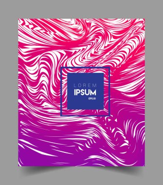 İş broşürü kapağı tasarımı için soyut geometrik çizgi desenli arka plan. Renkli, pankartlar, broşürler, posterler, kapaklar ve afişler için uygulanabilir. Vektör Tasarımı