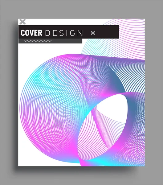 Abstrakte Geometrische Linienmuster Hintergrund Für Business Broschüren Cover Design Bunt — Stockvektor