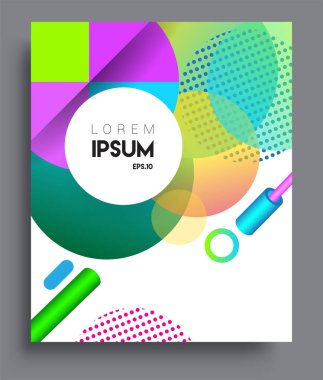 Minimalistic design, creative concept Abstract geometric design, Memphis pattern and colorful background. Applicable for placards, brochures, posters, covers and banners.