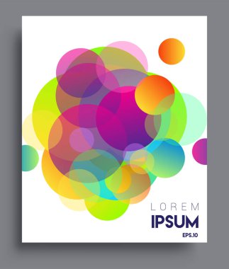 Modern soyut kapaklar. Cool gradient şekilleri bileşimi, vektör tasarımı kapsar.