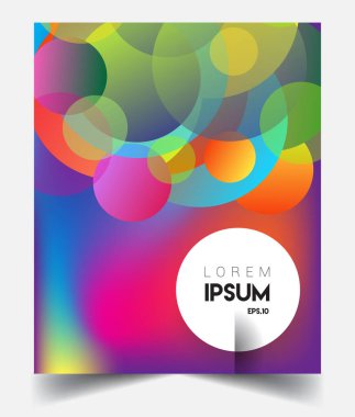 Modern soyut kapaklar. Cool gradient şekilleri bileşimi, vektör tasarımı kapsar.