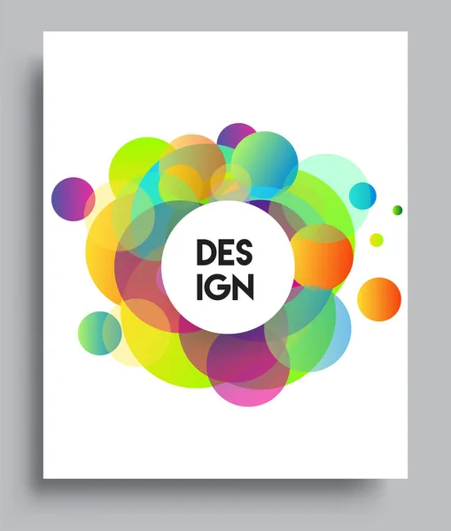 Moderne Abstracte Omslagen Cool Gradiënt Vormen Samenstelling Vector Covers Ontwerp — Stockvector