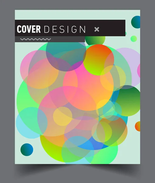 Modern Abstract Covers Cool Gradient Shapes Composition Vector Covers Design — Stock Vector