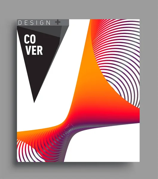 Abstrakt Geometriskt Linjemönster Bakgrund För Affärsbroschyr Omslag Design Färgglada Gäller — Stock vektor