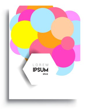 Modern soyut kapaklar. Cool gradient şekilleri bileşimi, vektör tasarımı kapsar.