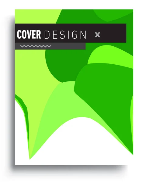 Modern Abstract Covers Cool Gradient Shapes Composition Vector Covers Design — Stock Vector